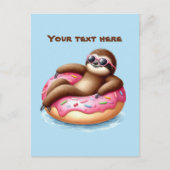 Fun Sommerzeit individualisierbare Strandschwüte Postkarte (Vorderseite)