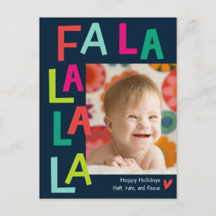 Fun Song EDITABLE FARBE Holiday Postcard Feiertagspostkarte