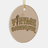 Fun Songwriter Lyricist Novelty Typografy Keramik Ornament (Rechts)