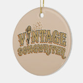 Fun Songwriter Lyricist Novelty Typografy Keramik Ornament (Links)