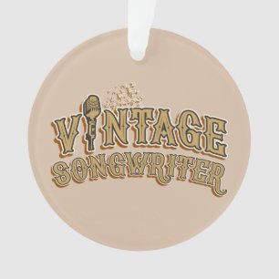 Fun Songwriter Lyricist Novelty Typografy Ornament