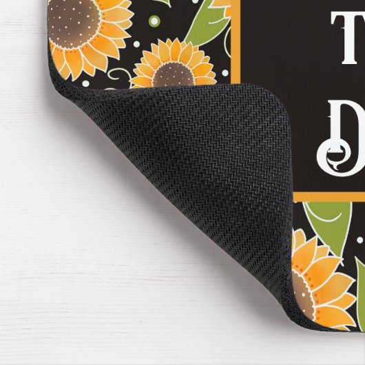 Fun Sonnenblumen Muster fröhliche Custom Mousepad (Ecke)