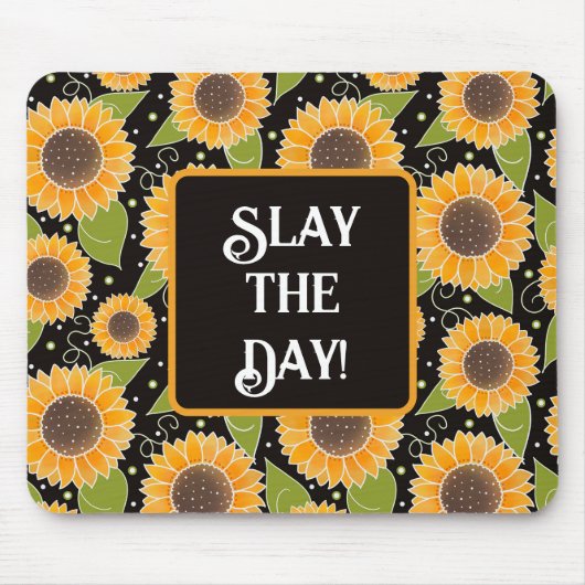 Fun Sonnenblumen Muster fröhliche Custom Mousepad (Vorne)