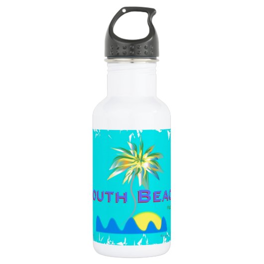 Fun South Beach, Florida Trinkflasche (Vorderseite)