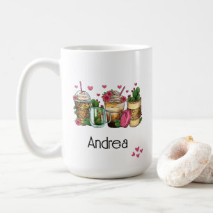 Fun Southwestern Cacti Kaffee Personalisiert Kaffeetasse