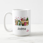 Fun Southwestern Cacti Kaffee Personalisiert Kaffeetasse (Links)