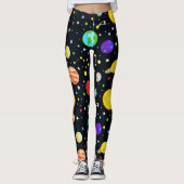 Fun Space Pattern Leggings (Vorderseite)