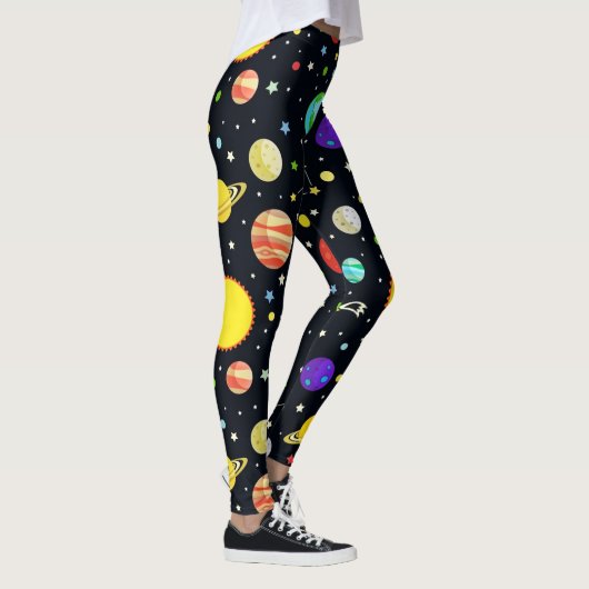 Fun Space Pattern Leggings (Rechts)