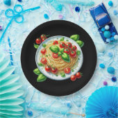 Fun Spaghetti liebt Abendessen Pappteller (Party)