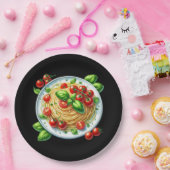 Fun Spaghetti liebt Abendessen Pappteller (Party)