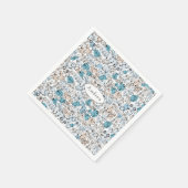 Fun Spaß Blue Mum Serviette (Ecke)