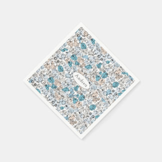 Fun Spaß Blue Mum Serviette