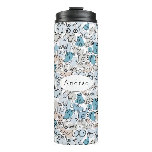 Fun Spaß Blue Mum Thermosbecher (Vorderseite)