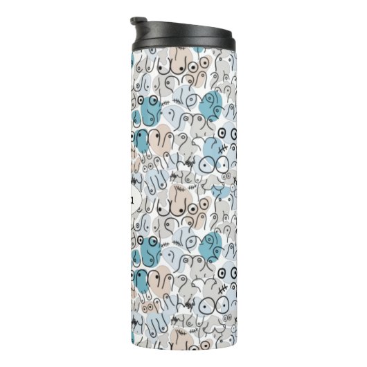 Fun Spaß Blue Mum Thermosbecher (Nach rechts gedreht)