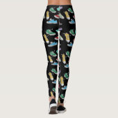 Fun Spaß Comic Cartoon Runners mit Schuhen Leggings (Rückseite)