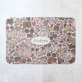 Fun-Spaß-neutrales Brustmuster Badematte