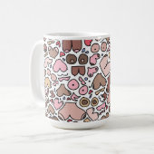 Fun-Spaß-neutrales Brustmuster Kaffeetasse (Vorderseite Links)