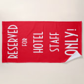 Fun Spaß rotes Strandtuch (Vorderseite)