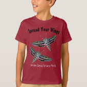 Fun Sphinx Moth Insect Foto Frontvorlage T-Shirt (Vorderseite)