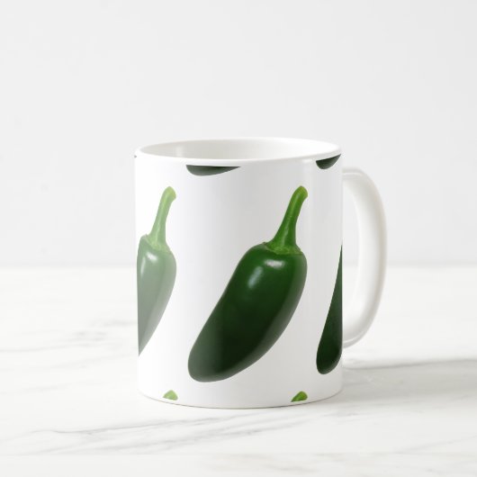 Fun & Spicy Jalapeno Pepper Kaffeetasse (VorderseiteRechts)