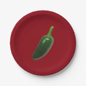 Fun & Spicy Jalapeno Pepper Pappteller (Vorderseite)
