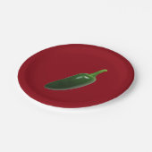 Fun & Spicy Jalapeno Pepper Pappteller (Schrägansicht)