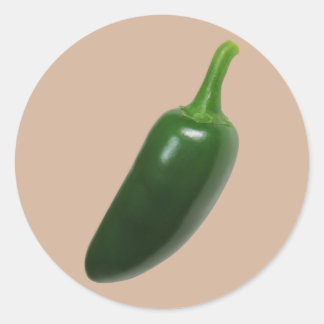 Fun & Spicy Jalapeno Pepper Runder Aufkleber