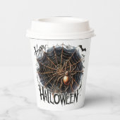 Fun Spider Halloween Paper Cup Pappbecher (Rückseite)