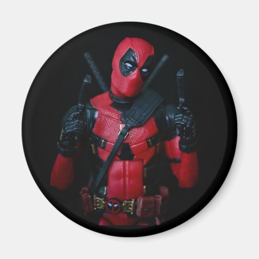 Fun-Spielzeug-Fotografie Super-Held entworfen Magnet (Vorne)