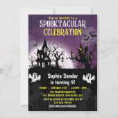 Fun Spooktacular Birthday KIds Halloween Einladung (Vorderseite)