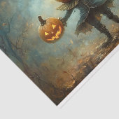 Fun Spooky Pumpkin Head Person AB3 Decoupage Seidenpapier (Ausschnitt)