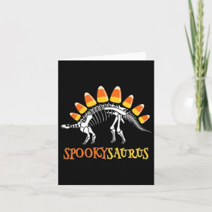 Fun Spookysaurus Candy Corn Dinosaur Halloween Tod Karte
