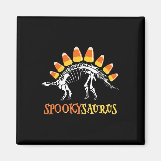 Fun Spookysaurus Candy Corn Dinosaur Halloween Tod Magnet (Vorne)