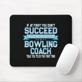 Fun Sport Coach Geschenk - Funny Bowling Coach Spr Mousepad (Mit Mouse)