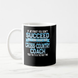 Fun Sport Coach Geschenk Funny Cross Country Spric Kaffeetasse