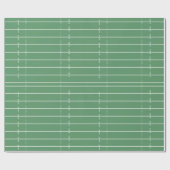Fun Sports Green Football Field Whimsical Niedlich Geschenkpapier (Flach)