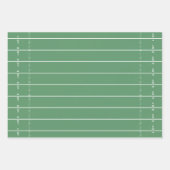 Fun Sports Green Football Field Whimsical Niedlich Geschenkpapier Set (Vorderseite 2)