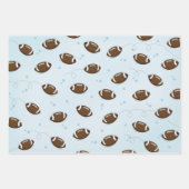 Fun Sports Green Football Field Whimsical Niedlich Geschenkpapier Set (Vorderseite)