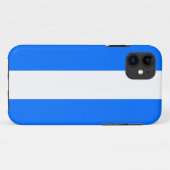 Fun Sporty Bold Bright Blue White Summer Stripes Case-Mate iPhone Hülle (Rückseite (Horizontal))