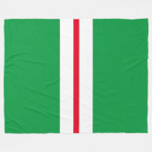 Fun Sporty Bright Green Red White Racing Streifen Fleecedecke (Vorderseite (Horizontal))