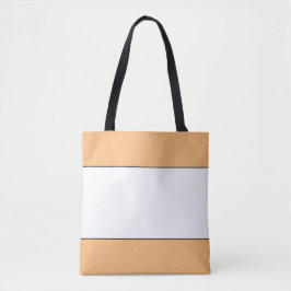 Fun Sporty Chic Weite, helle, orange weiße Streife Tasche