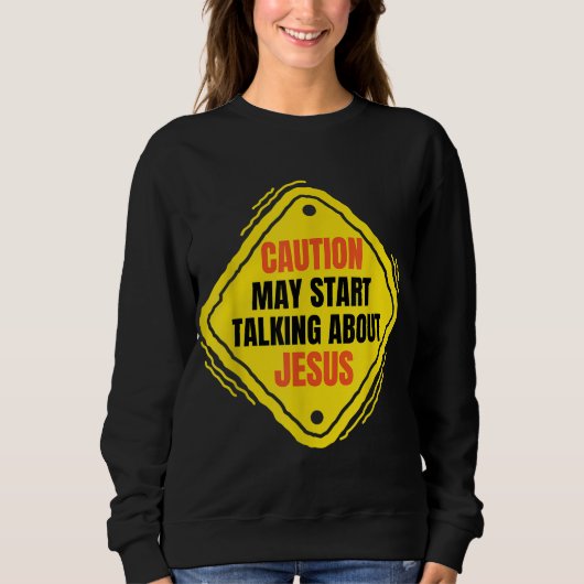 Fun Sprichwort Funny Jesus Meme Sweatshirt (Vorderseite)