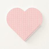 Fun Sprichwort Pink Geometrisches Muster Notizblock (Rückseite)