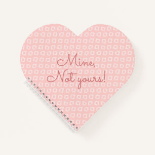 Fun Sprichwort Pink Geometrisches Muster Notizblock