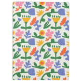 Fun Spring Floral Muster Klemmbrett (Rückseite)
