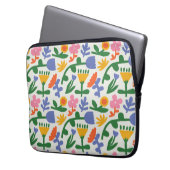 Fun Spring Floral Muster Laptopschutzhülle (Vorderseite Links)