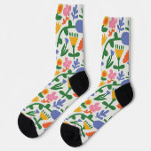 Fun Spring Floral Muster Socken (Linkes Detail)