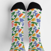 Fun Spring Floral Muster Socken (Oben)