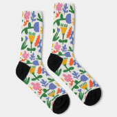 Fun Spring Floral Muster Socken (Rechts)