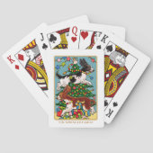 Fun Springer Spaniel Christmas Custom Spielkarten (Rückseite)